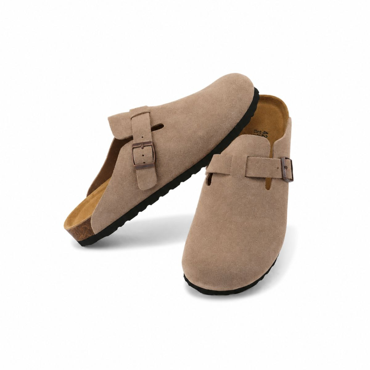 Elba Sandalen – Clogs aus Wildleder