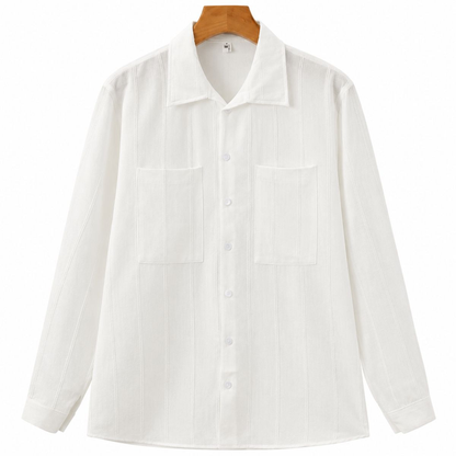 ST Tropez Premium Geripptes Hemd