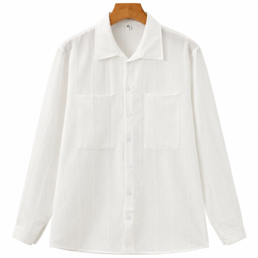 ST Tropez Premium Geripptes Hemd