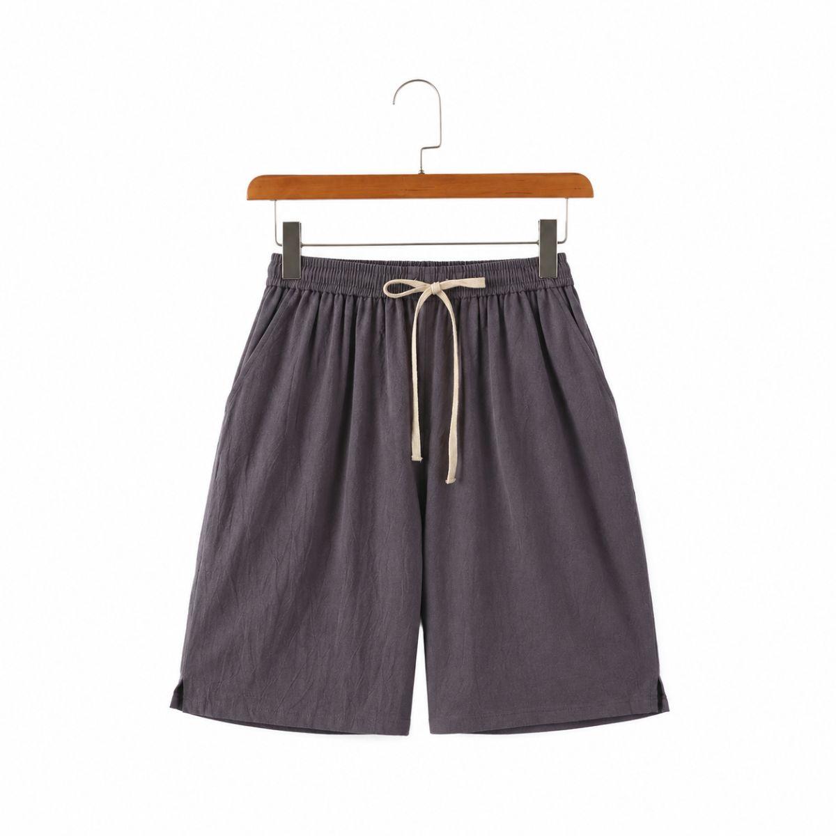 Solvane Leinen-Shorts mit Kordelzug