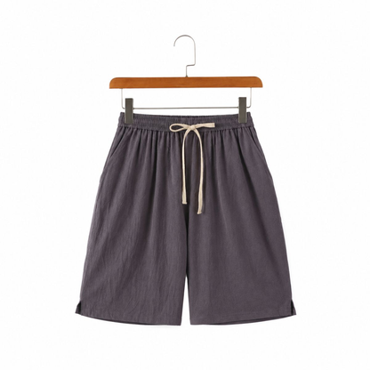 Solvane Leinen-Shorts mit Kordelzug
