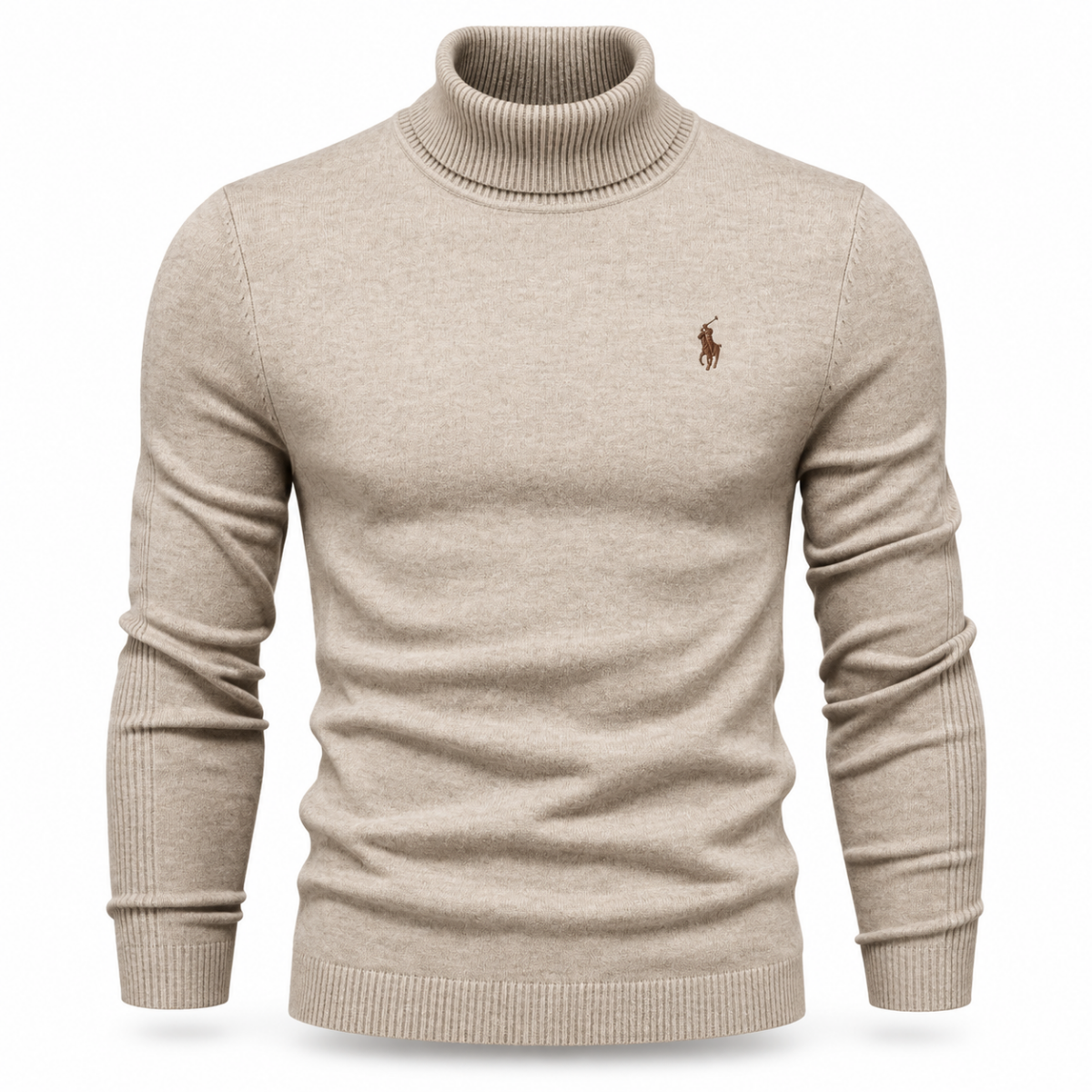 Men’s Premium Fine-Knit Turtleneck Sweater