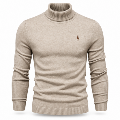 Men’s Premium Fine-Knit Turtleneck Sweater
