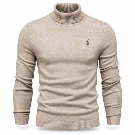 Men’s Premium Fine-Knit Turtleneck Sweater