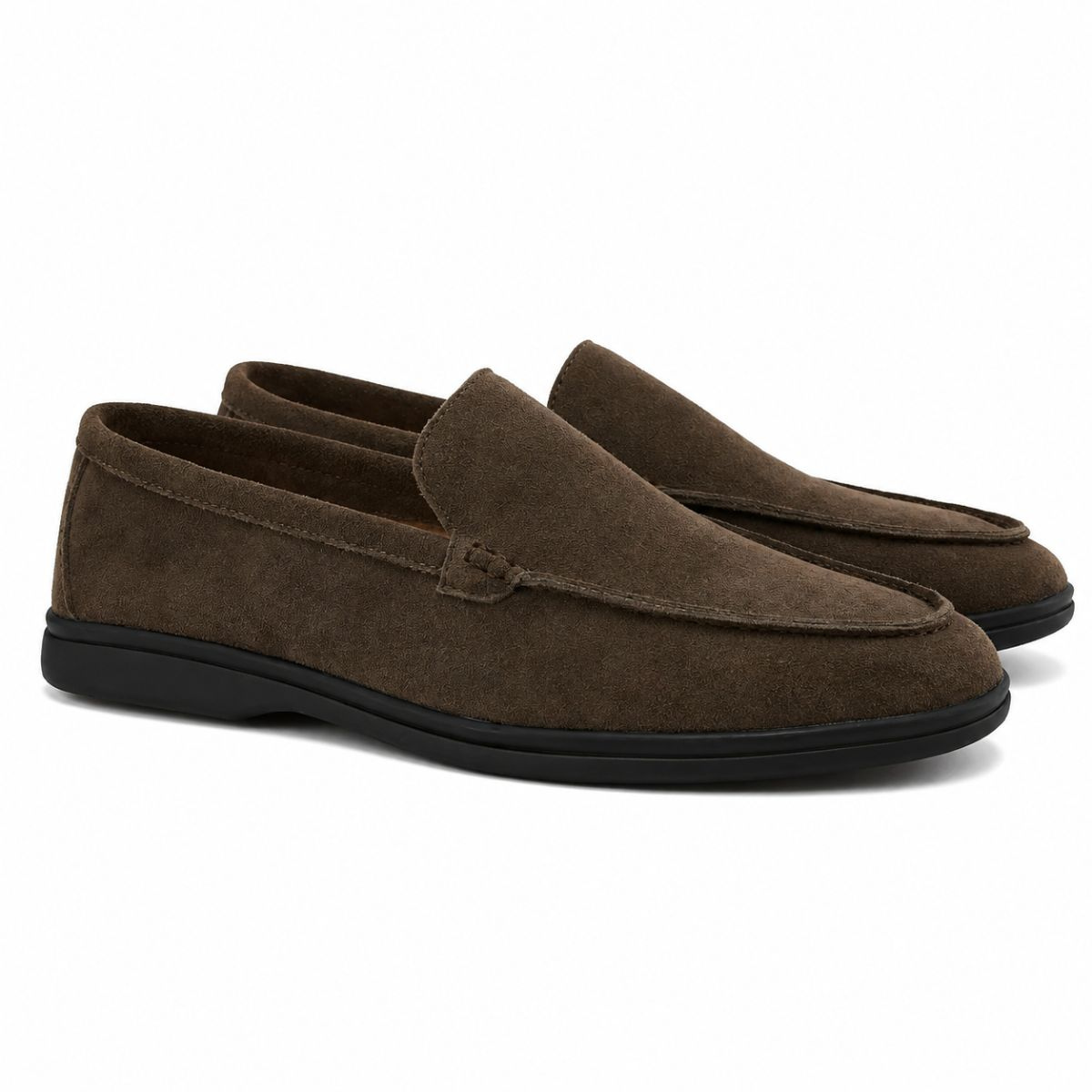 Holborn Premium Mokassins aus Veloursleder mit schwarzer Sohle