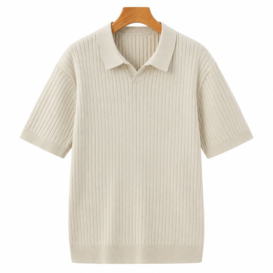 Colton Premium Polo mit Rippenstruktur