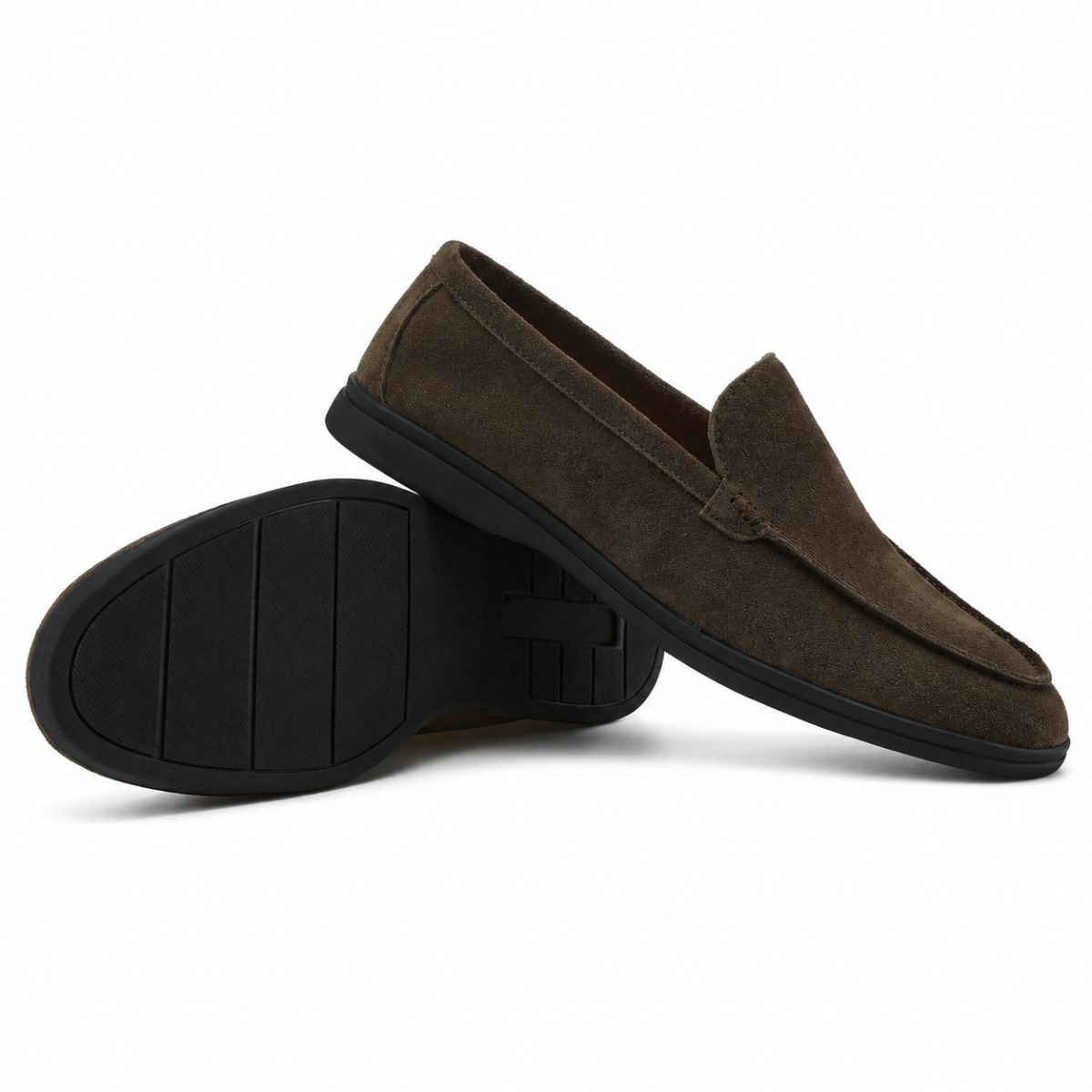 Holborn Premium Mokassins aus Veloursleder mit schwarzer Sohle