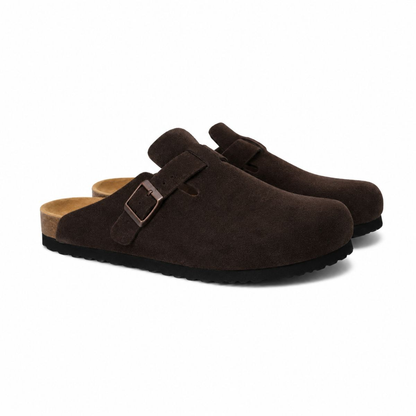 Elba Sandalen – Clogs aus Wildleder