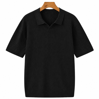 Colton Premium Polo mit Rippenstruktur