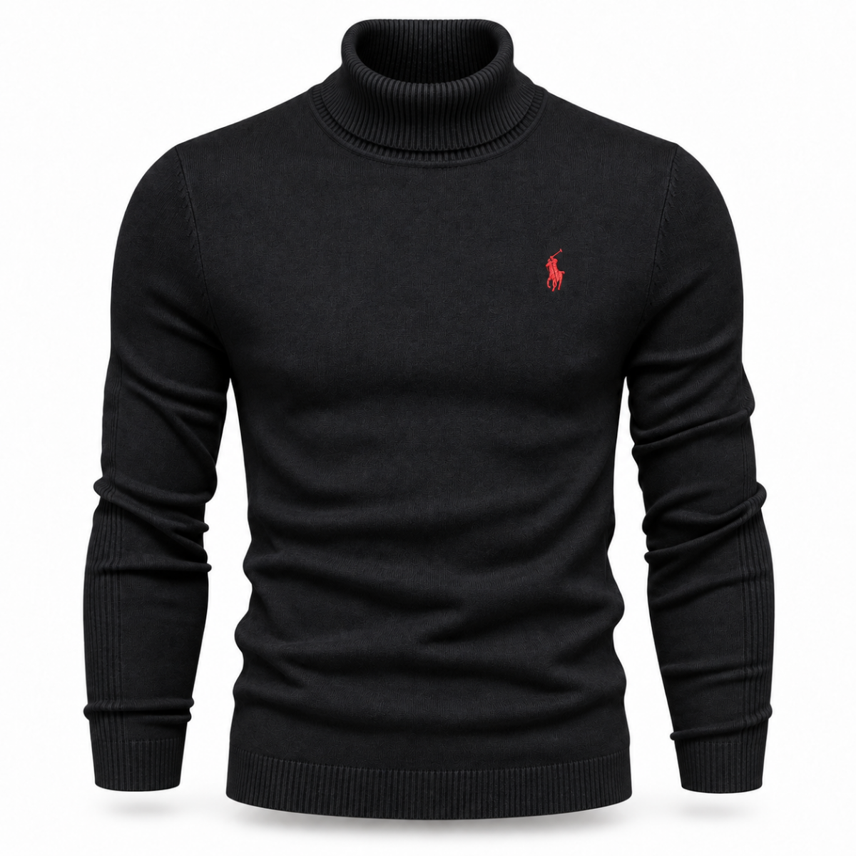 Men’s Premium Fine-Knit Turtleneck Sweater