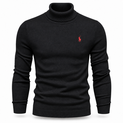 Men’s Premium Fine-Knit Turtleneck Sweater