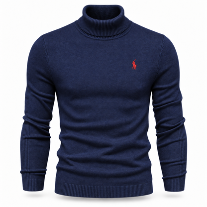 Men’s Premium Fine-Knit Turtleneck Sweater