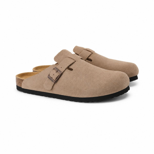 Elba Sandalen – Clogs aus Wildleder