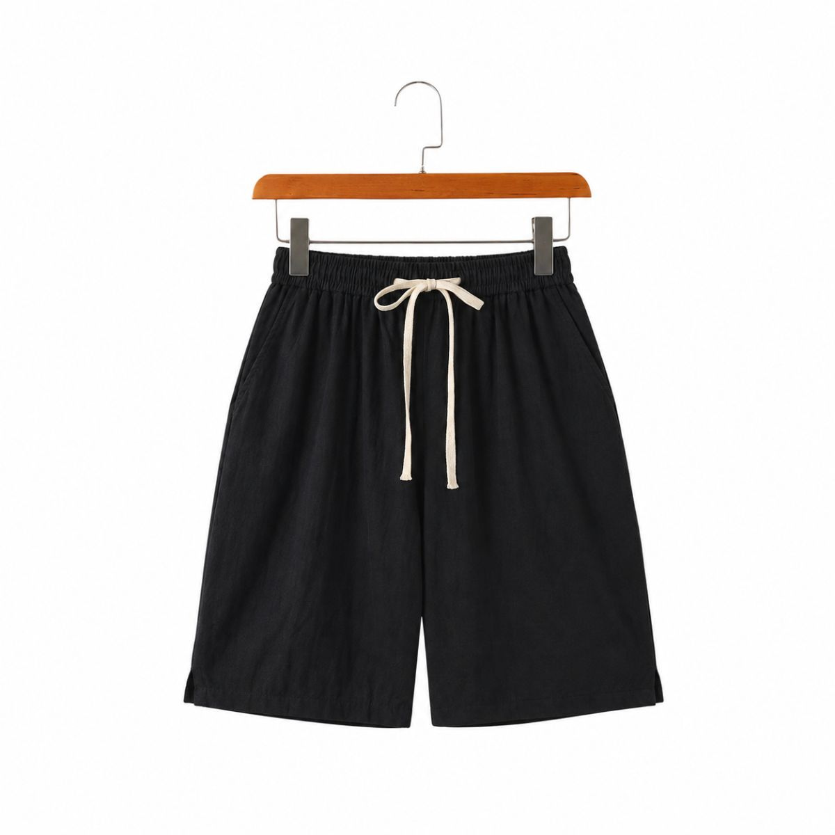 Solvane Leinen-Shorts mit Kordelzug