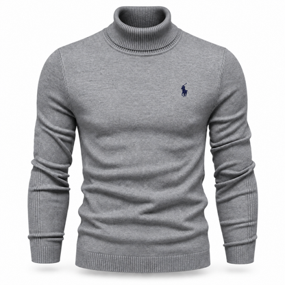 Men’s Premium Fine-Knit Turtleneck Sweater
