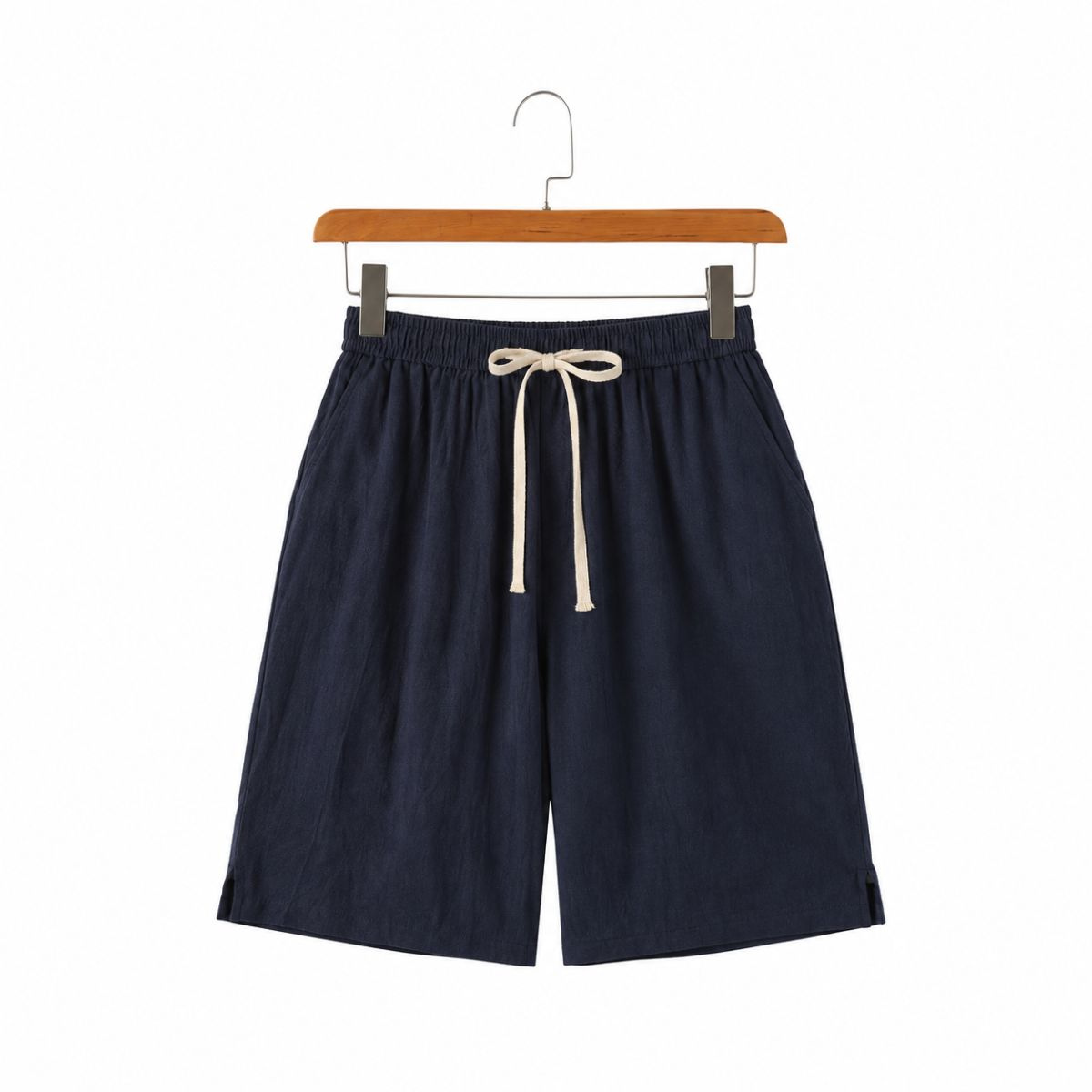 Solvane Leinen-Shorts mit Kordelzug