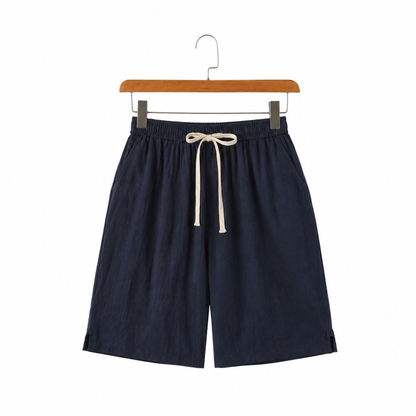 Solvane Leinen-Shorts mit Kordelzug