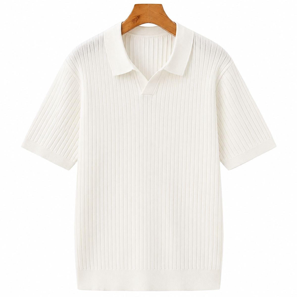 Colton Premium Polo mit Rippenstruktur