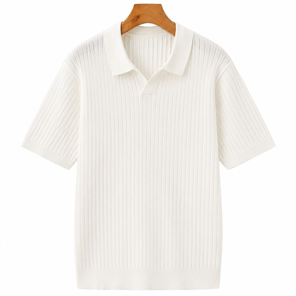 Colton Premium Polo mit Rippenstruktur