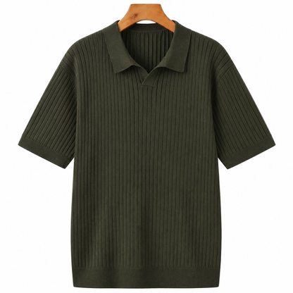 Colton Premium Polo mit Rippenstruktur