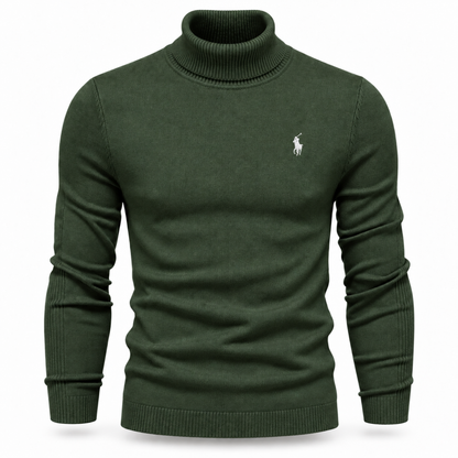 Men’s Premium Fine-Knit Turtleneck Sweater