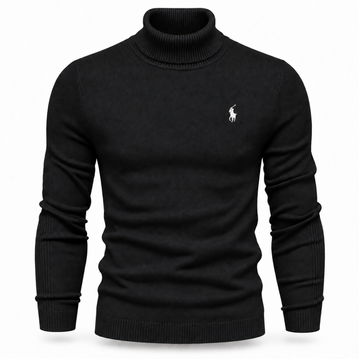Men’s Premium Fine-Knit Turtleneck Sweater