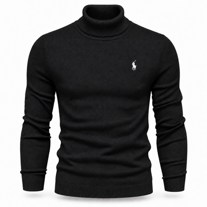Men’s Premium Fine-Knit Turtleneck Sweater